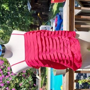 Ladies spaghetti strap silk top, red, sz 12, Royal Silk